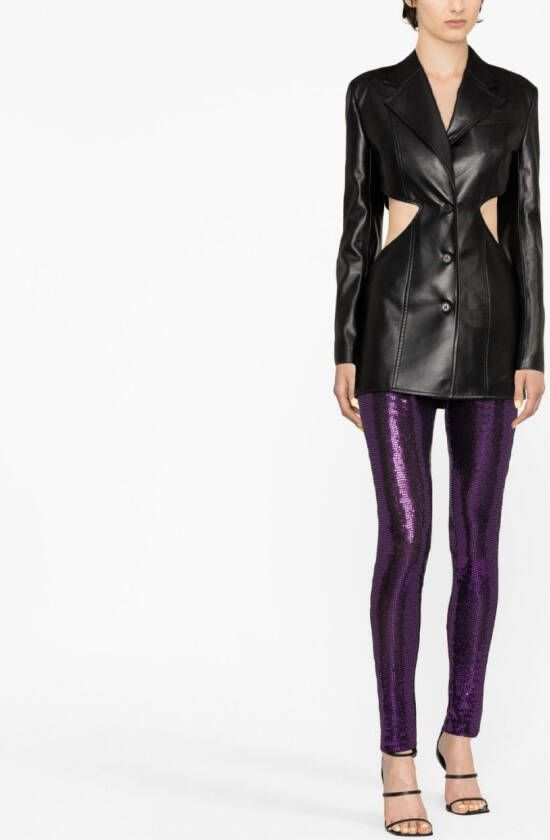 Alexandre Vauthier High waist legging Paars