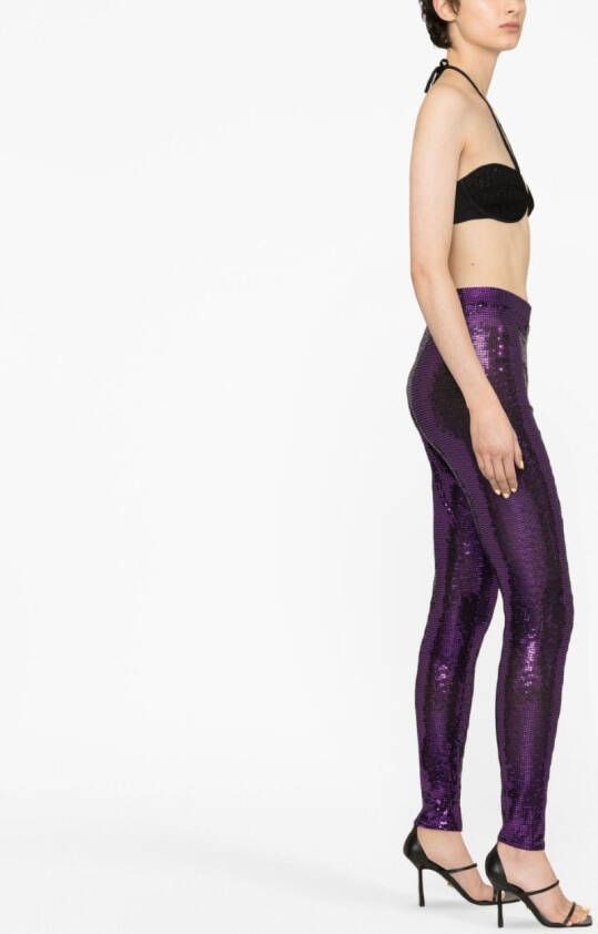 Alexandre Vauthier High waist legging Paars