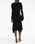 Alexandre Vauthier Midi-jurk met lange mouwen Zwart - Thumbnail 4