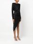 Alexandre Vauthier Mini-jurk met gesmockt effect Zwart - Thumbnail 3
