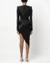 Alexandre Vauthier Mini-jurk met gesmockt effect Zwart - Thumbnail 4