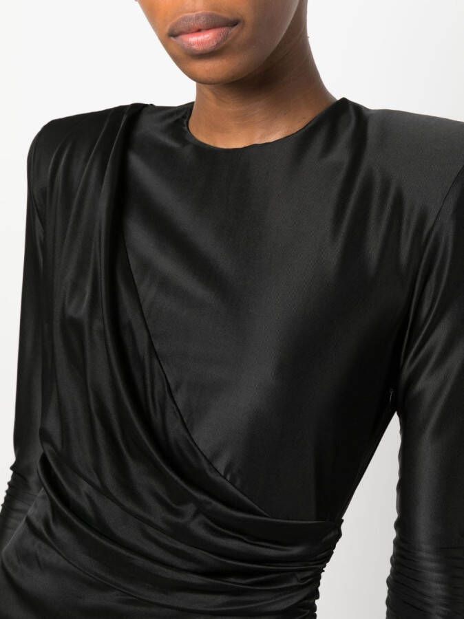 Alexandre Vauthier Mini-jurk met gesmockt effect Zwart