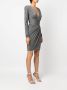 Alexandre Vauthier Mini-jurk met metallic-effect Zilver - Thumbnail 3
