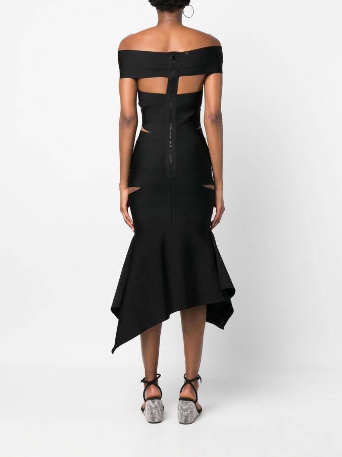 Alexandre Vauthier Off-shoulder jurk Zwart