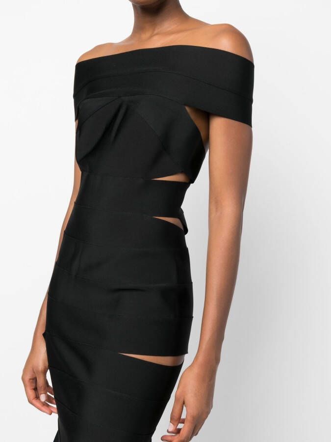 Alexandre Vauthier Off-shoulder jurk Zwart