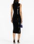 Alexandre Vauthier Midi-jurk met pailletten Zwart - Thumbnail 4