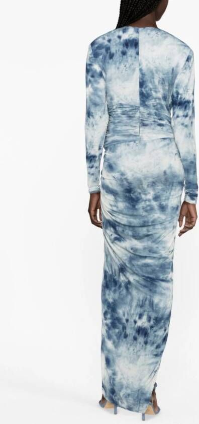 Alexandre Vauthier Asymmetrische midi-jurk Blauw