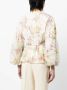Alexis Blouse met geborduurde bloemen Beige - Thumbnail 4
