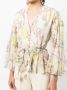 Alexis Blouse met geborduurde bloemen Beige - Thumbnail 5
