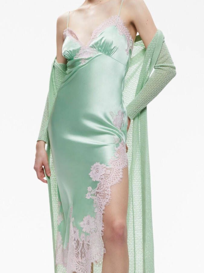 alice + olivia Asymmetrische jurk Groen