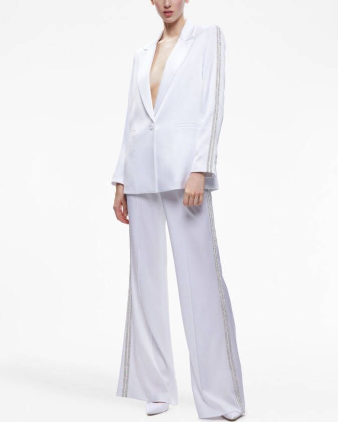 alice + olivia Blazer verfraaid met kristallen Wit