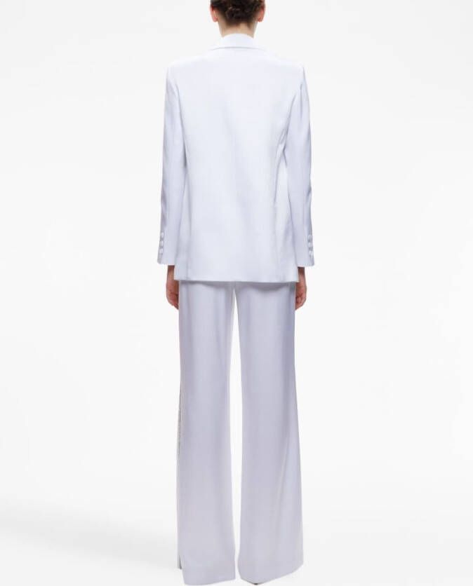 alice + olivia Blazer verfraaid met kristallen Wit