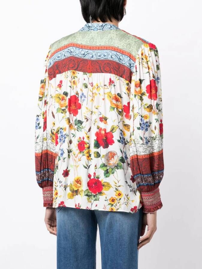 alice + olivia Blouse met bloemenprint Wit