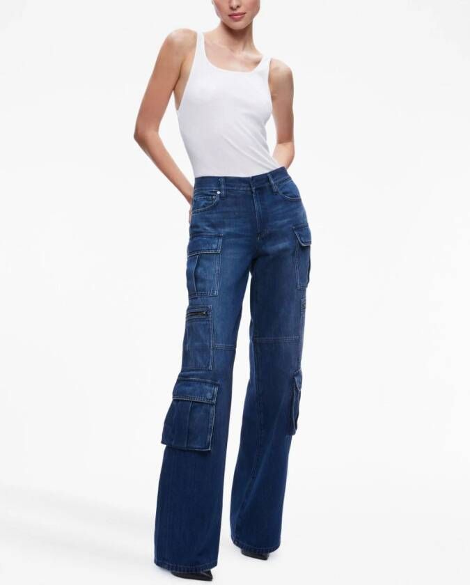 alice + olivia Cay cargo jeans Blauw