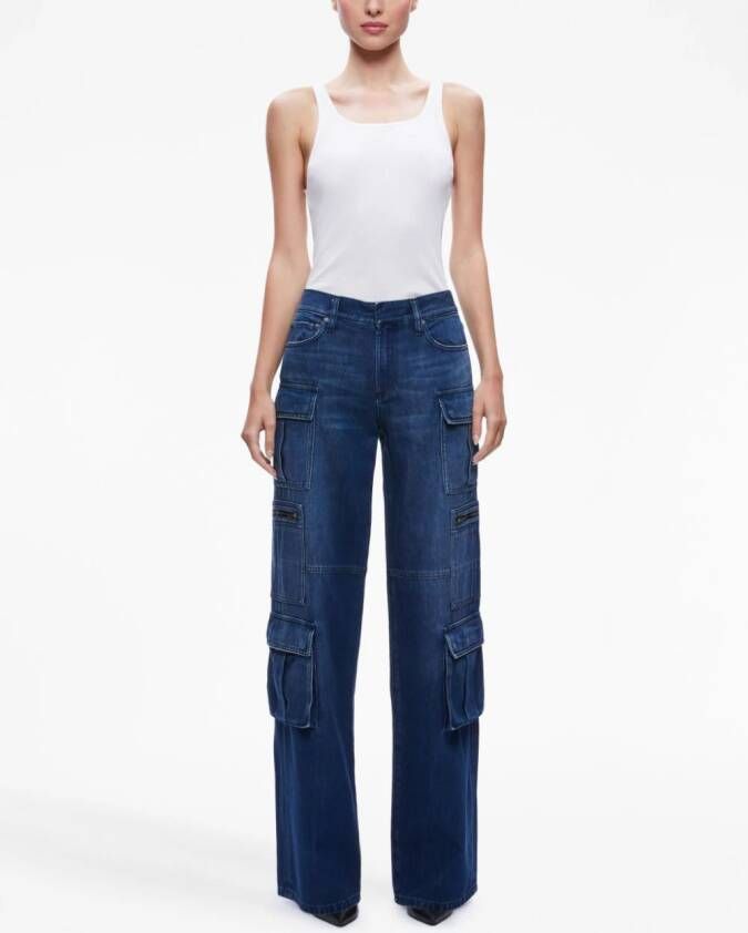 alice + olivia Cay cargo jeans Blauw