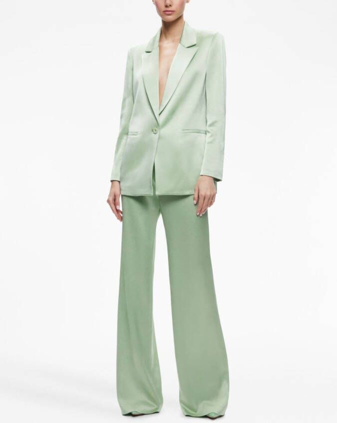 alice + olivia Blazer met enkele rij knopen Groen