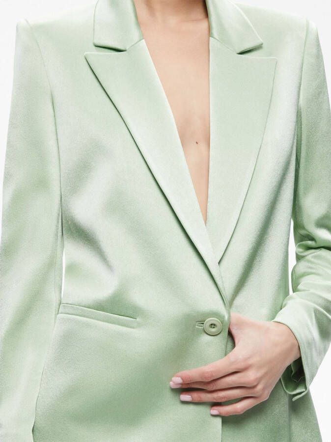 alice + olivia Blazer met enkele rij knopen Groen