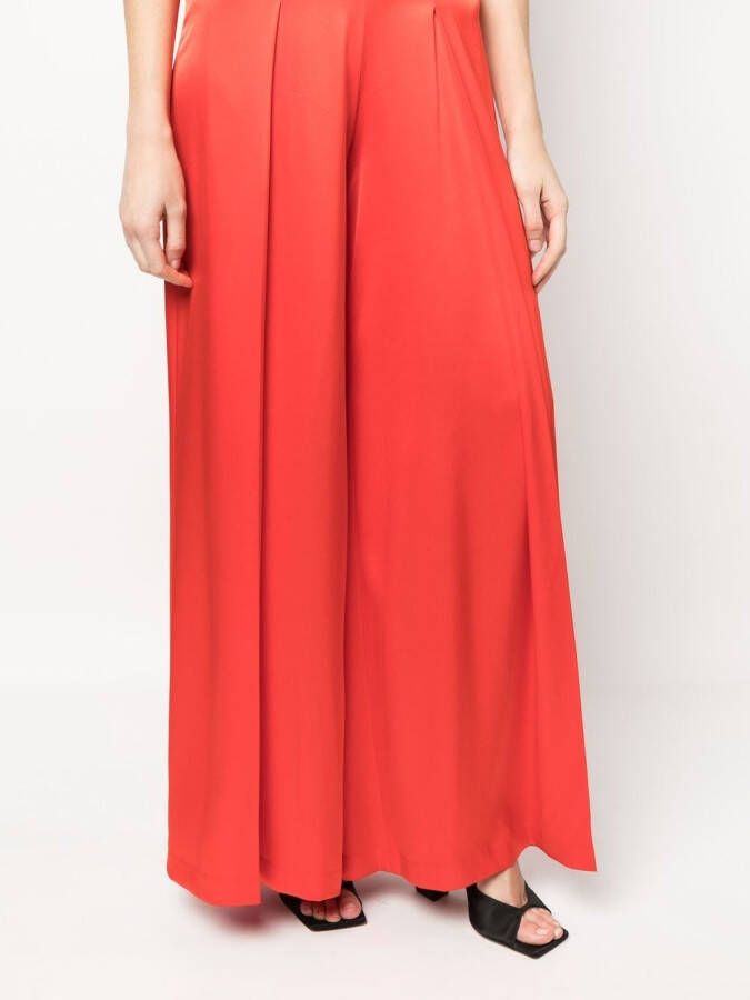 alice + olivia Jumpsuit met diepe hals Rood