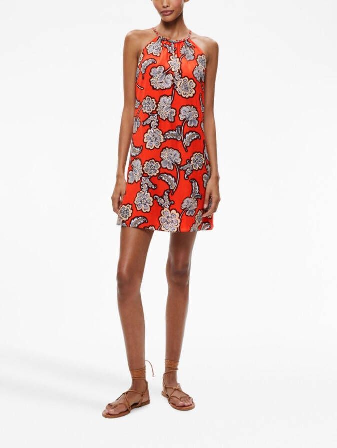 alice + olivia Mini-jurk met bloemenprint Oranje