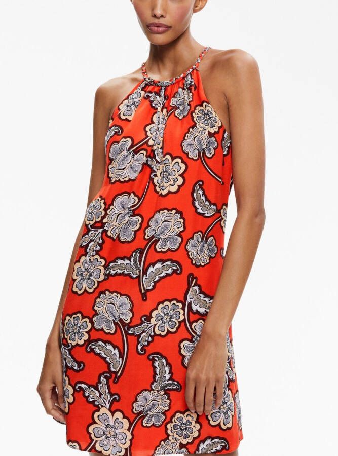 alice + olivia Mini-jurk met bloemenprint Oranje