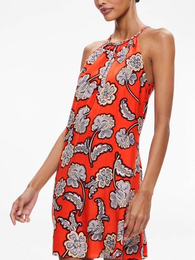 alice + olivia Mini-jurk met bloemenprint Oranje