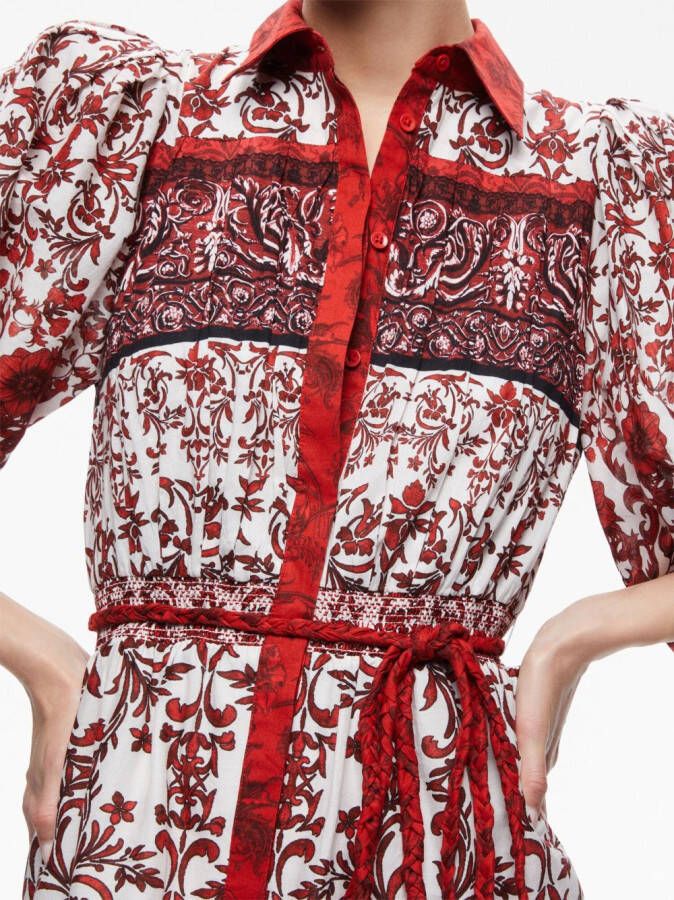alice + olivia Mini-jurk met bloemenprint Rood