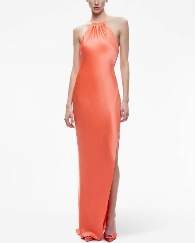 alice + olivia Mini-jurk met halternek Oranje