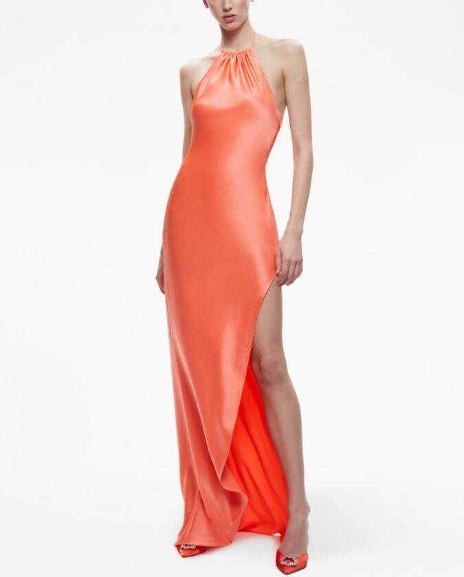 alice + olivia Mini-jurk met halternek Oranje