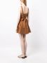 Alice + olivia Saige mini-jurk met veters Bruin - Thumbnail 4