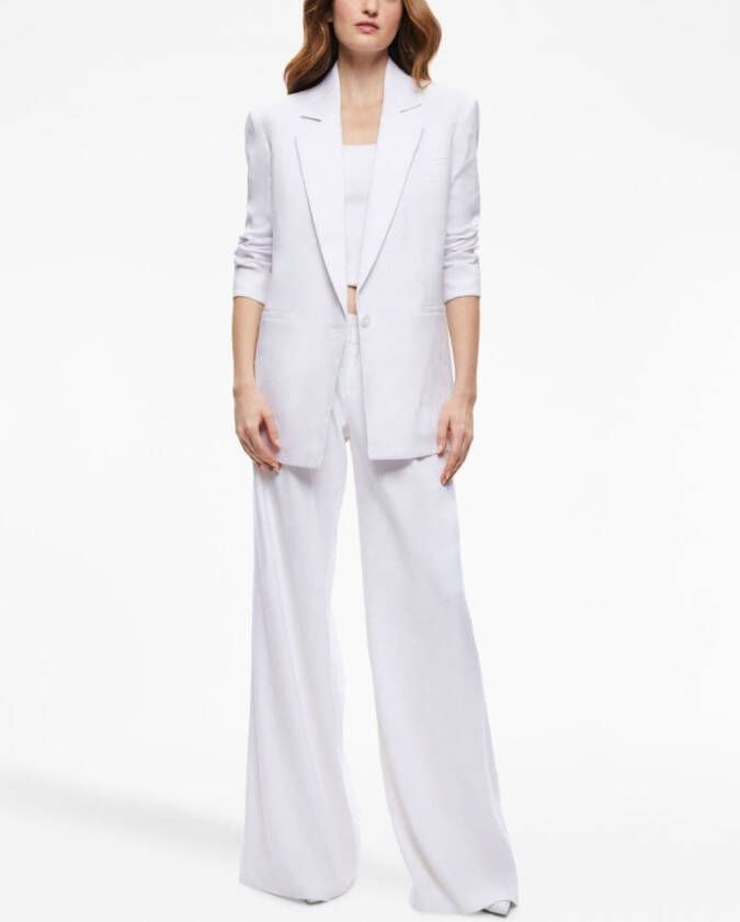 alice + olivia Blazer met opstaande schouders Wit