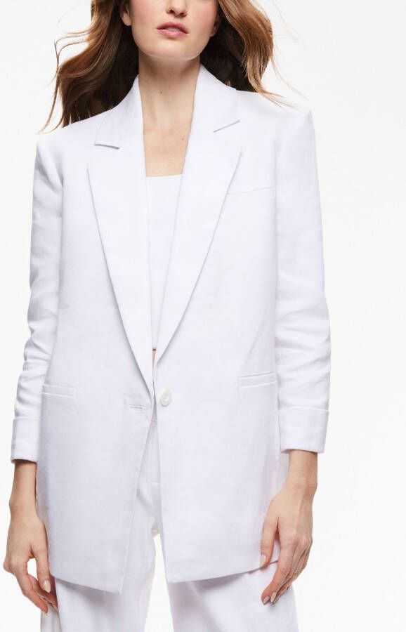 alice + olivia Blazer met opstaande schouders Wit