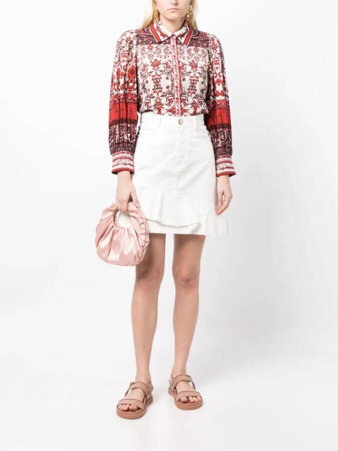 alice + olivia Blouse met bloemenprint Rood