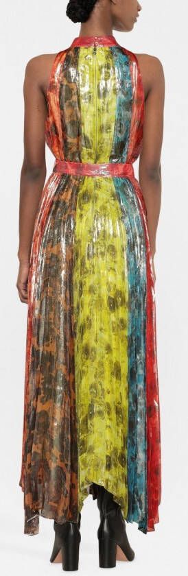 alice + olivia Maxi-jurk met abstracte print Oranje
