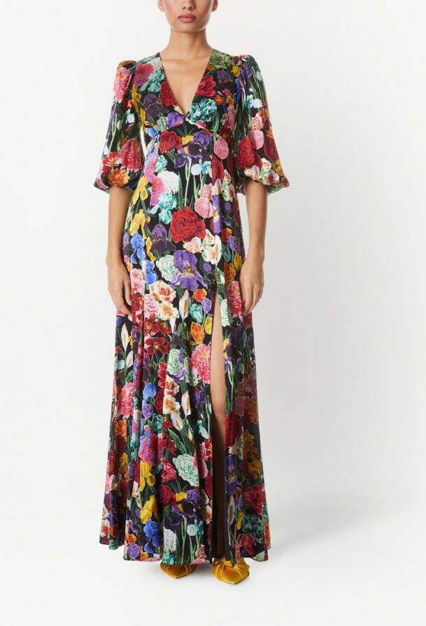 alice + olivia Jurk met bloemenprint Veelkleurig