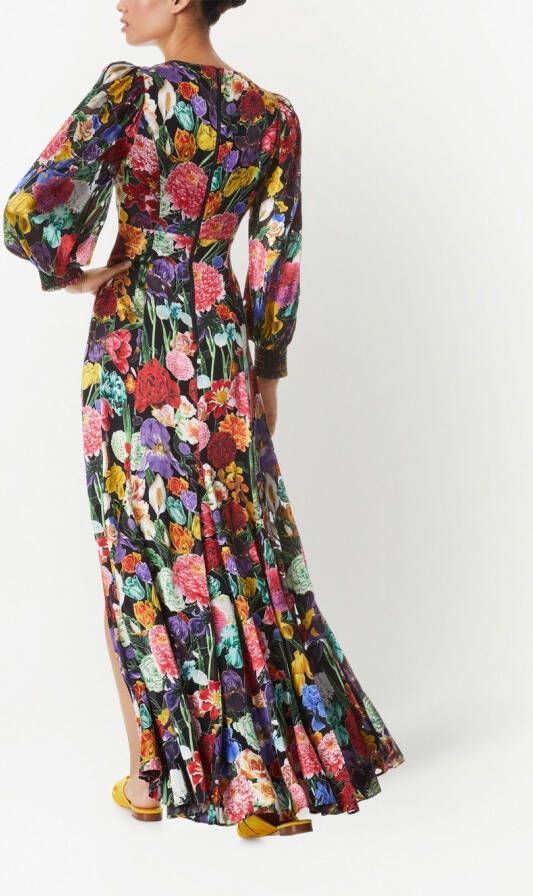 alice + olivia Jurk met bloemenprint Veelkleurig
