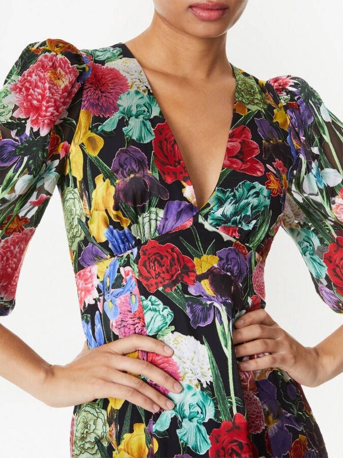 alice + olivia Jurk met bloemenprint Veelkleurig
