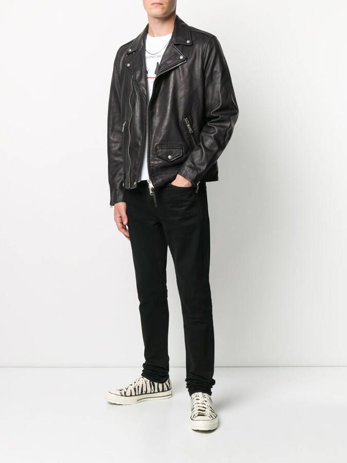 AllSaints Jack met rits Zwart