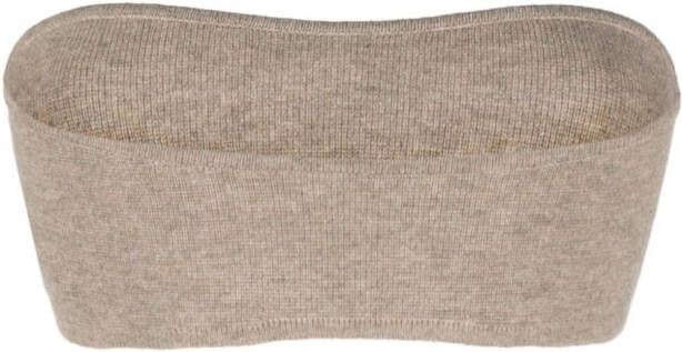 Allude Cropped tanktop Beige