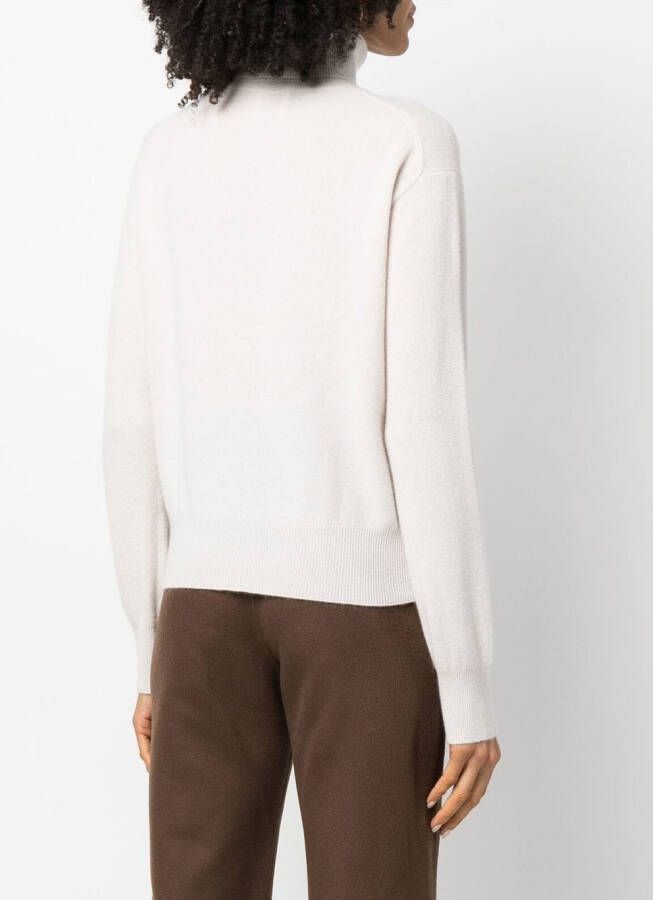 Allude Trui met hoge hals Beige