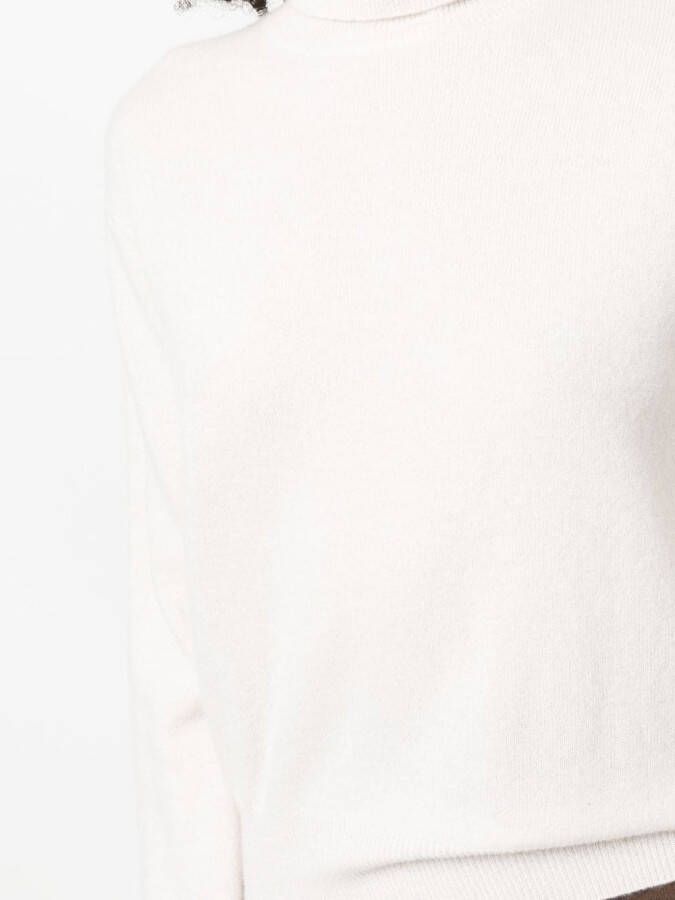 Allude Trui met hoge hals Beige