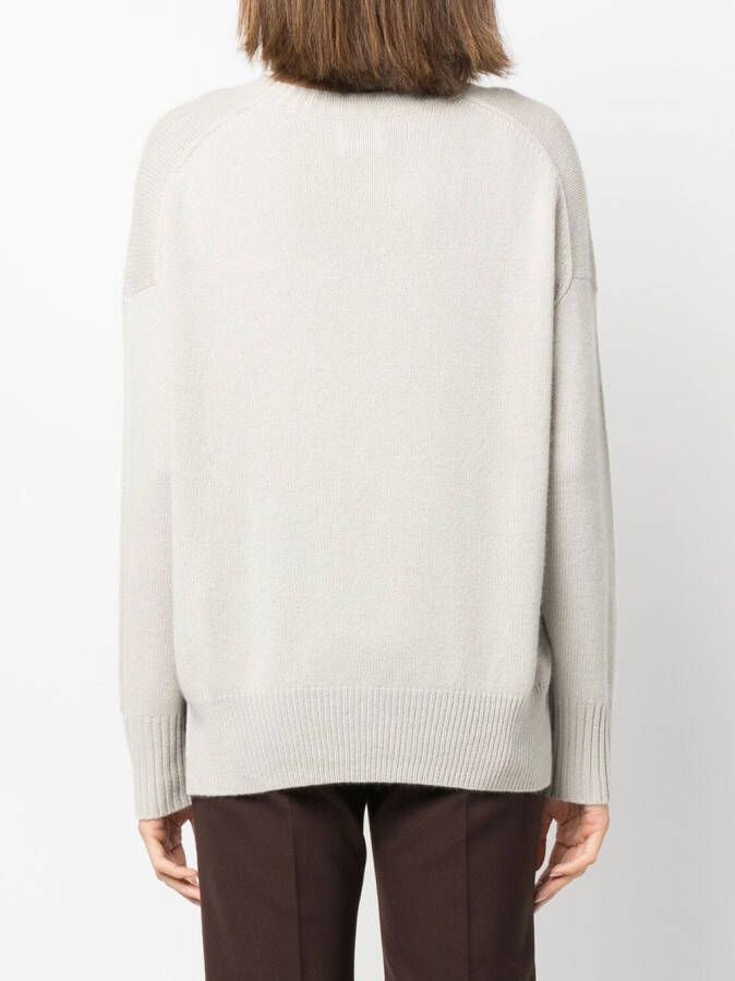 Allude Trui met ronde hals Beige