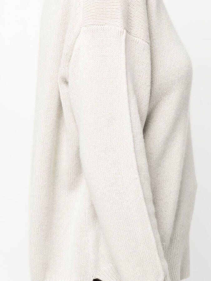 Allude Trui met ronde hals Beige