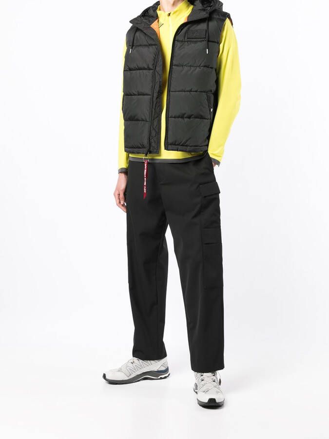 Alpha Industries Bodywarmer met logopatch Zwart