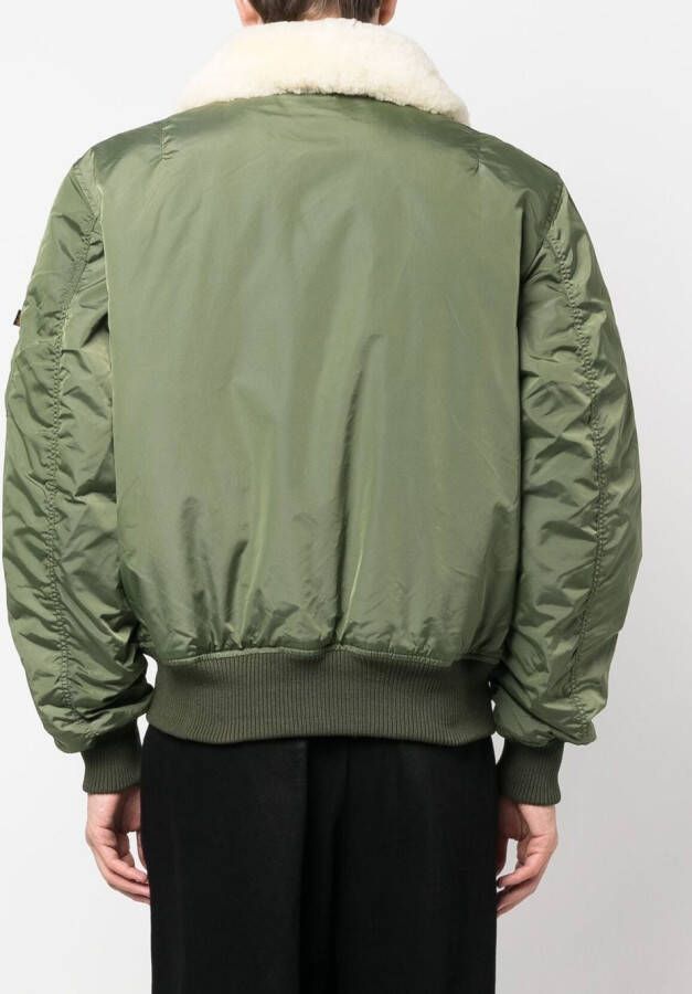 Alpha Industries Bomberjack met patch Groen