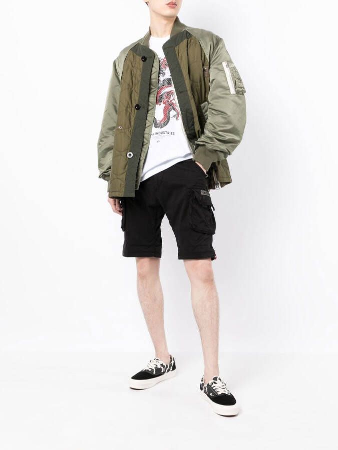 Alpha Industries Cargo shorts Zwart