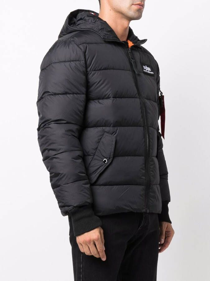 Alpha Industries Gewatteerd jack Zwart