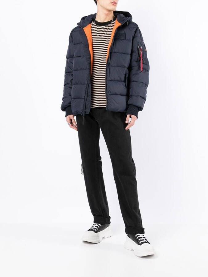 Alpha Industries Gewatteerd jack Zwart