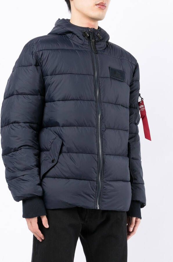 Alpha Industries Gewatteerd jack Zwart