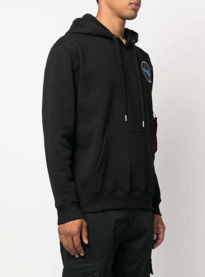 Alpha Industries Hoodie met grafische print Zwart