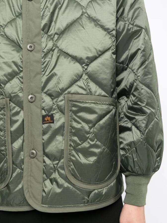 Alpha Industries Jack met logopatch Groen